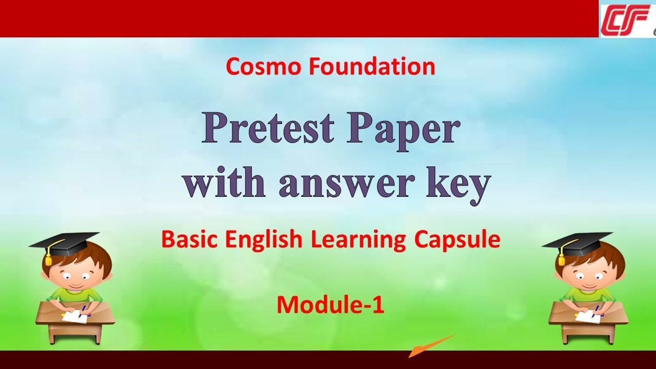 Pretest Paper & Model Answer Paper